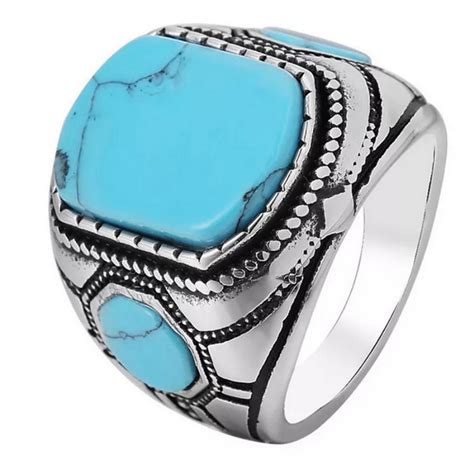 turquoise rings for men